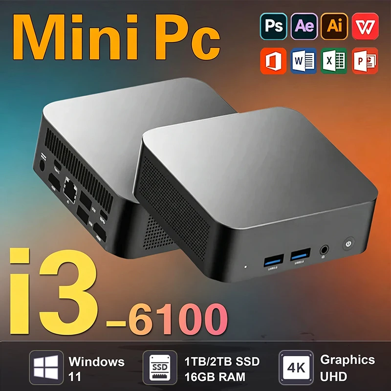 Mini Pc Windows - 2026 Mini PC Intel Core i3-6100
