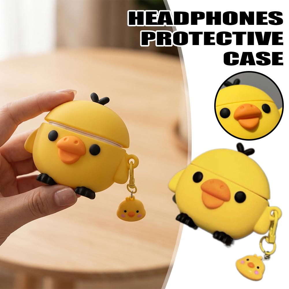 Portable Wifi Hotspot - Cute 3D Yellow Chick Silicone AirPods