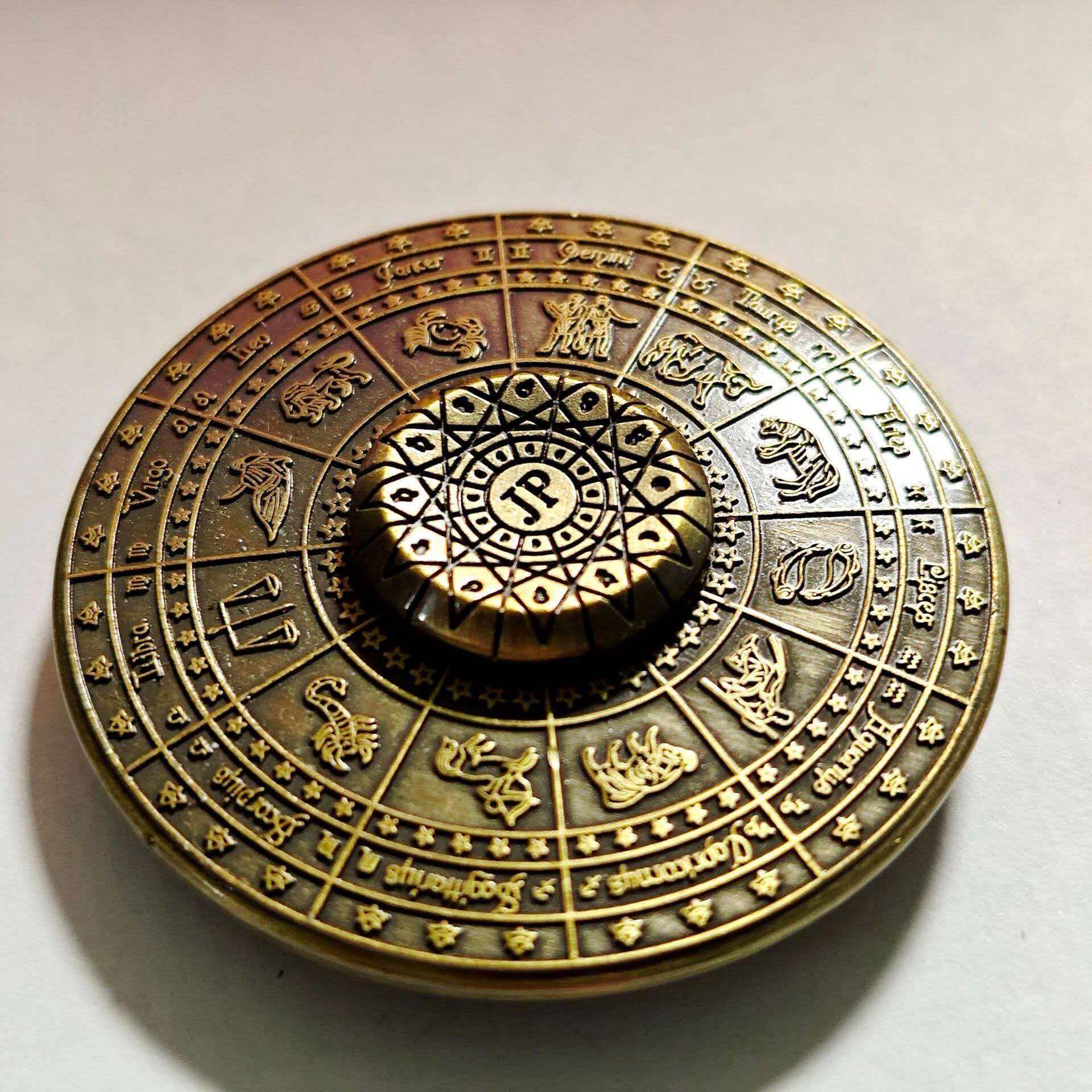 Electronics Gadgets For Kids - Constellation Zodiac Sign Fidget Spinner Metal