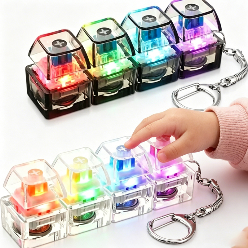 LED Keyboard Keychain Fidget;  - Electronics Gadgets For Kids incelemesi ve fiyatı