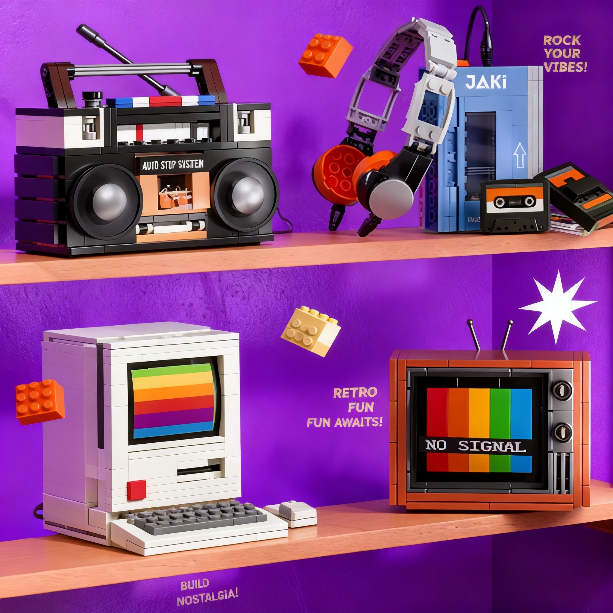 Retro DIY Building Blocks TV R - Electro Gadgets incelemesi ve fiyatı