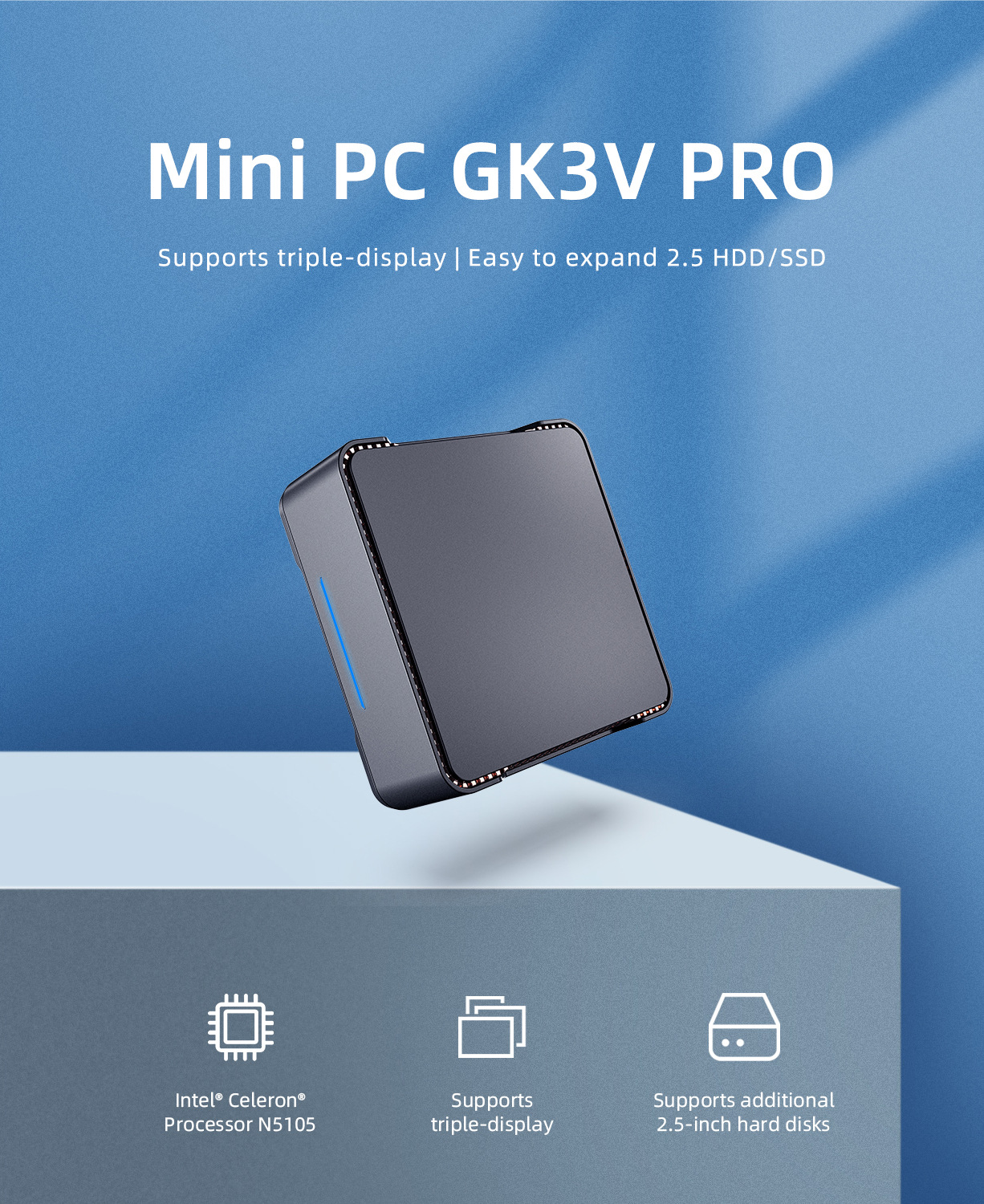 GK3V Pro mini pc Intel N5105 R - Mini Pc Windows incelemesi ve fiyatı